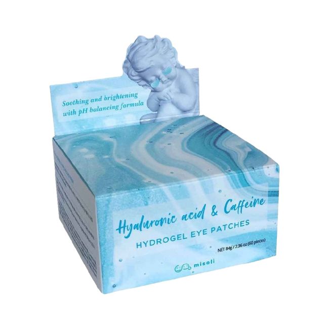 MISOLI HYALURONIC ACID & CAFFEINE paakių padukai (60 vnt