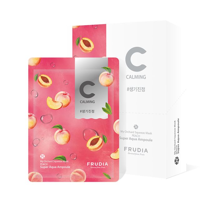 FRUDIA MY ORCHARD SQUEEZE PEACH veido kaukės, 10 x 20 ml - Eurokos