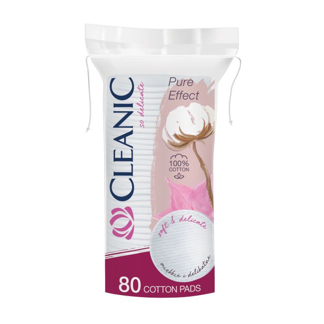 CLEANIC PURE EFFECTS vatos lapeliai (80 vnt.) - Eurokos