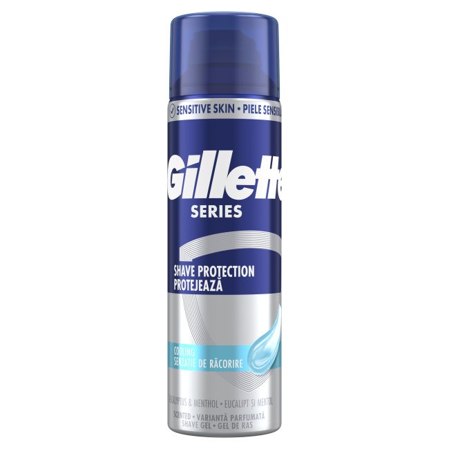 GILLETTE SENSITIVE COOL skutimosi želė, 200 ml