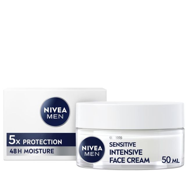 NIVEA MEN SENSITIVE drėkinamasis veido kremas, 50 ml