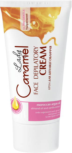 LADY CARAMEL depiliacinis veido kremas, 50 ml