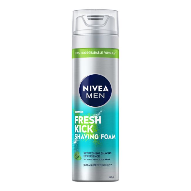 NIVEA MEN FRESH KICK skutimosi putos, 200 ml