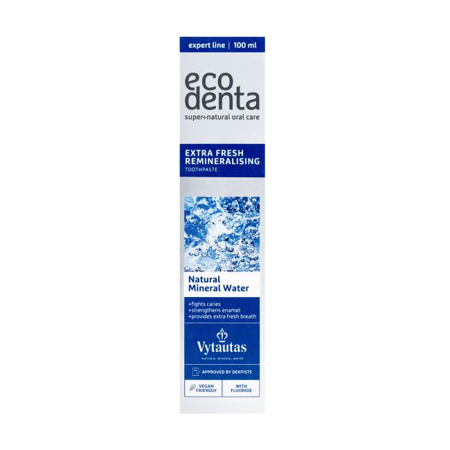 ECODENTA dantų pasta su Vytauto mineraliniu vandeniu, 100 ml