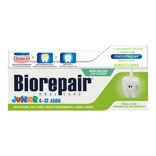 BIOREPAIR JUNIOR 6-12 ANNI dantų pasta, 75 ml