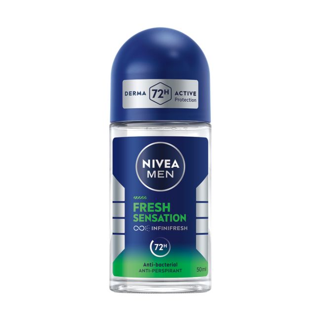 NIVEA MEN FRESH SENSATION 72H rutulinis dezodorantas, 50 ml