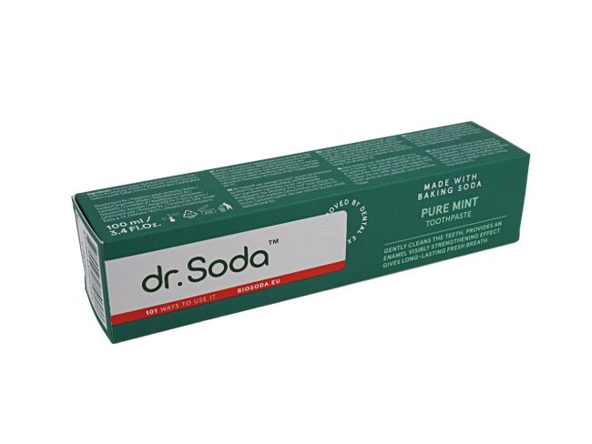 DR. SODA PURE MINT dantų pasta, 100 ml