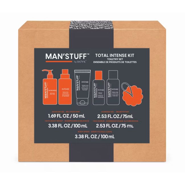 MAN'STUFF BY TECHNIC TOTAL INTENSE vyrų kosmetikos rinkinys