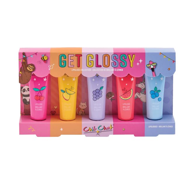 CHIT CHAT GET GLOSSY vaikų lūpų blizgių rinkinys