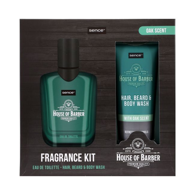 SENCE HOUSE OF BARBER OAK SCENT vyrų dovanų rinkinys