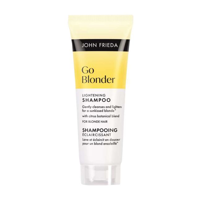 JOHN FRIEDA GO BLONDER LIGHTENING šviesinamasis plaukų šampūnas, 75 ml