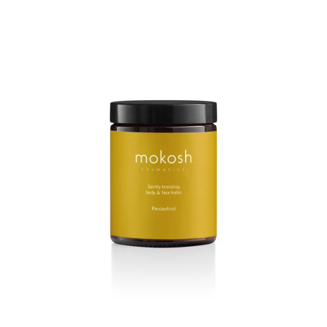 MOKOSH GENTLY BRONZING PASSIONFRUIT savaiminio įdegio kūno ir veido balzamas, 180 ml