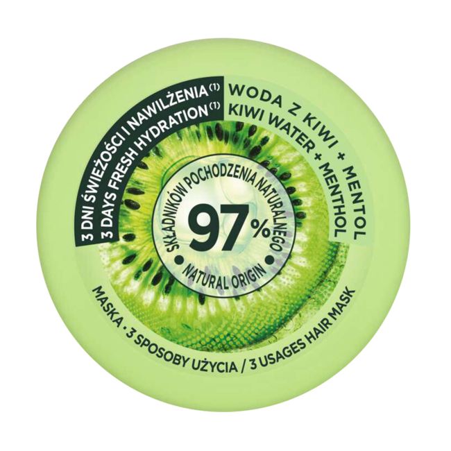 GARNIER FRUCTIS KIWI MENTHOL plaukų kaukė, 400 ml