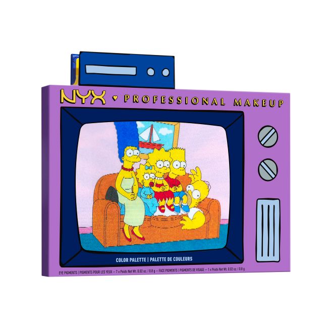 NYX PROFESSIONAL MAKEUP THE SIMPSONS akių ir veido makiažo paletė (8 x 0,8 g)