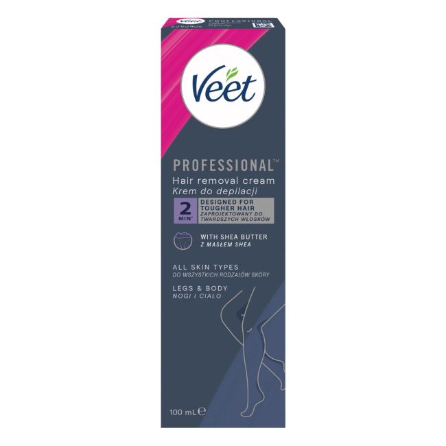VEET PROFESSIONAL kojų ir kūno depiliavimo kremas, 100 ml