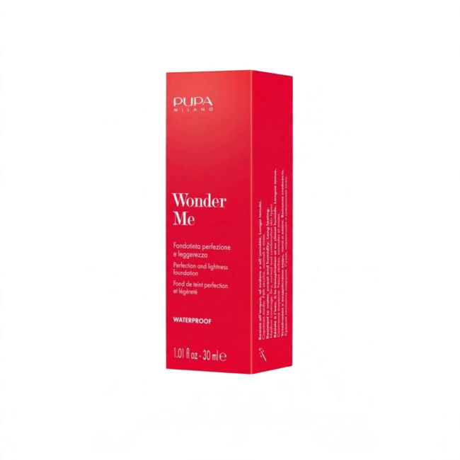 PUPA WONDER ME vandeniui atsparus makiažo pagrindas, 30 ml