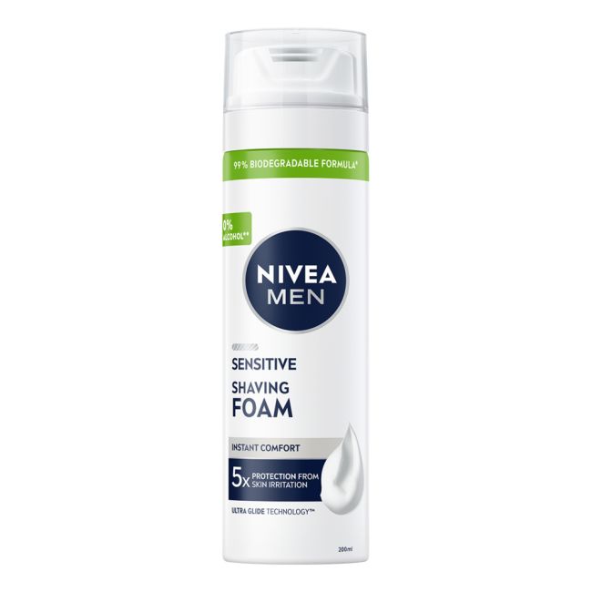 NIVEA MEN SENSITIVE skutimosi putos, 200 ml