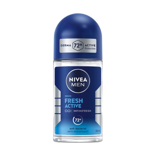 NIVEA FRESH rutulinis vyrų dezodorantas, 50 ml