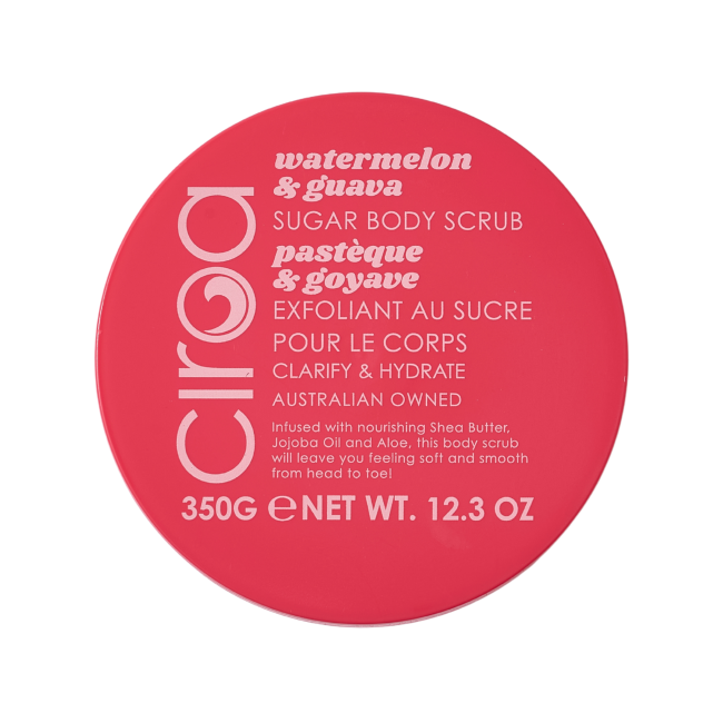 CIROA WATERMELON & GUAVA SUGAR kūno šveitiklis, 350 g