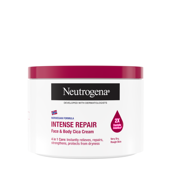 NEUTROGENA INTENSE REPAIR CICA veido ir kūno kremas, 400 ml