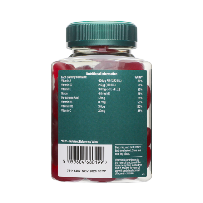 H&B multivitaminai vaikams, 60 guminukų