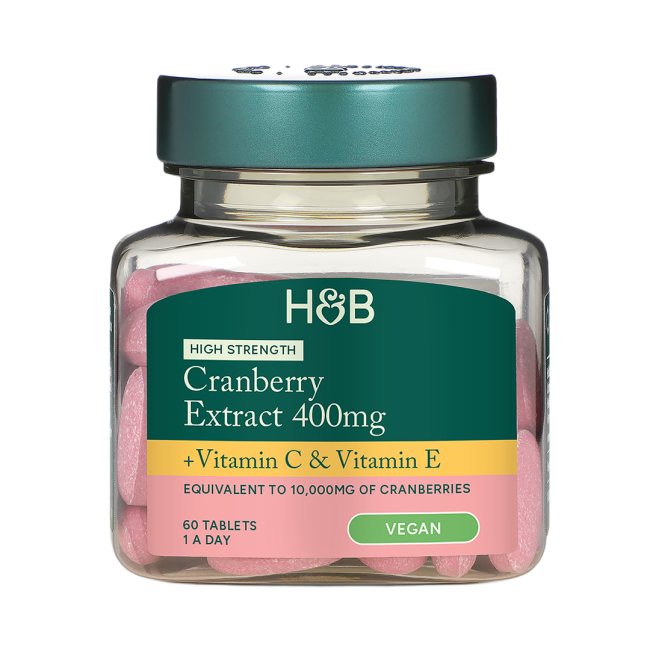 H&B HIGH STRENGTH Spanguolių ekstraktas 400 MG, 60 tablečių