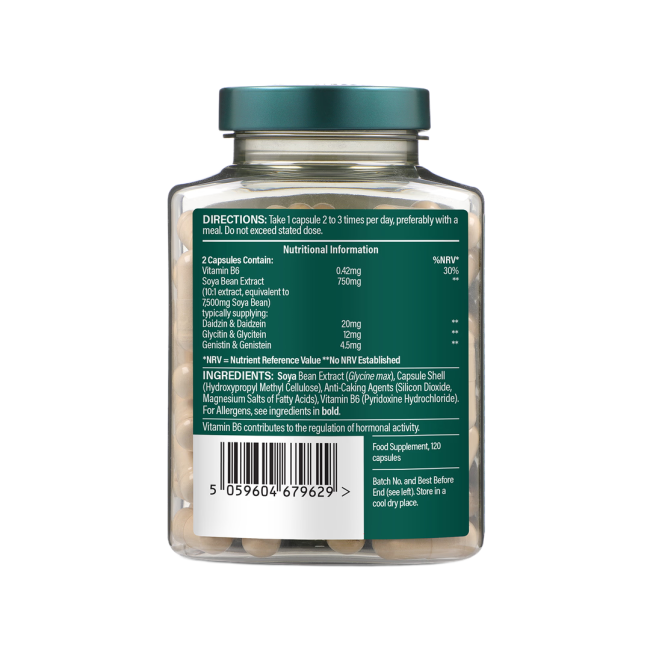 H&B Sojų izoflavonų ekstraktas 1500 mg, 120 kapsulių