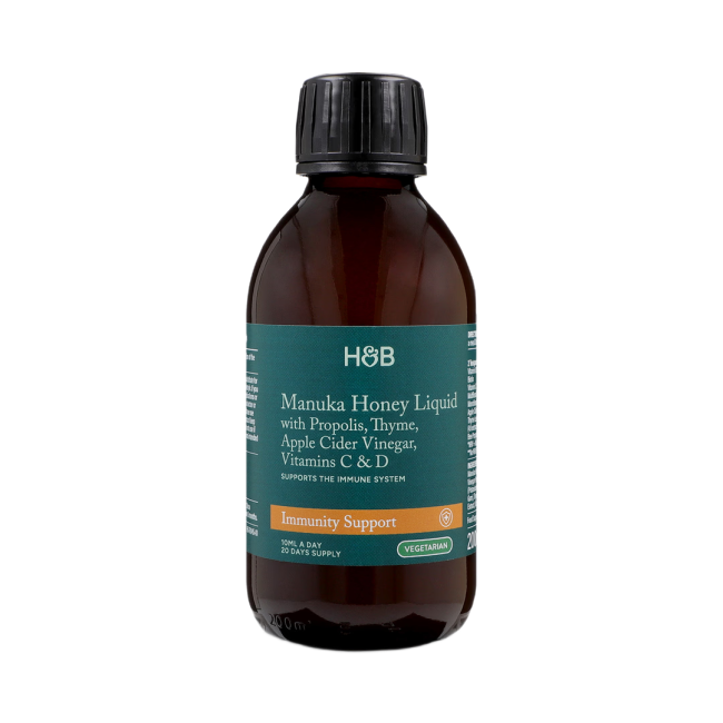HOLLAND & BARRETT MANUKA HONEY TONIC maisto papildas, skystis, 200 ml