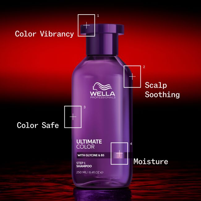 WELLA PROFESSIONALS ULTIMATE COLOR dažytų plaukų šampūnas, 250 ml