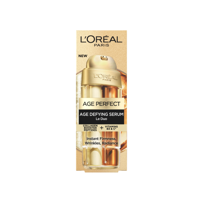L'OREAL AGE PERFECT AGE DEFYING LE DUO veido serumas, 30 ml