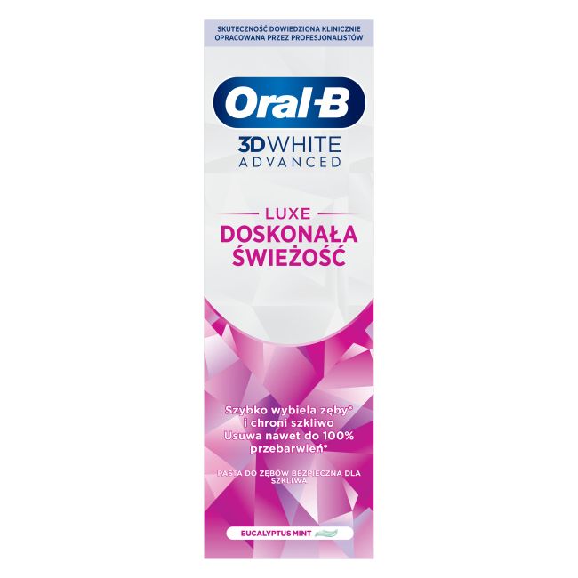 ORAL-B 3D WHITE ADVANCED dantų pasta, 75 ml