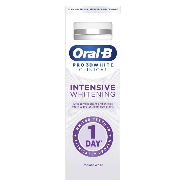 ORAL-B PRO-3D WHITE INTENSIVE WHITENING dantų pasta, 75 ml