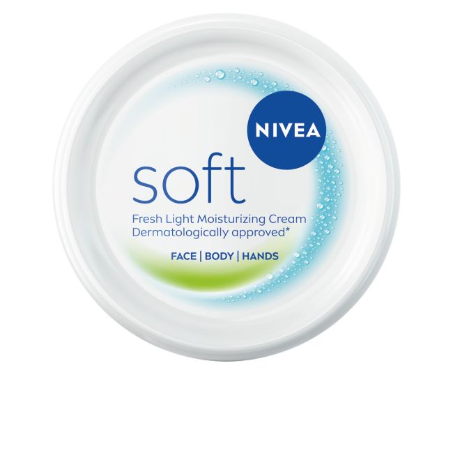 NIVEA SOFT veido, kūno ir rankų kremas, 375 ml