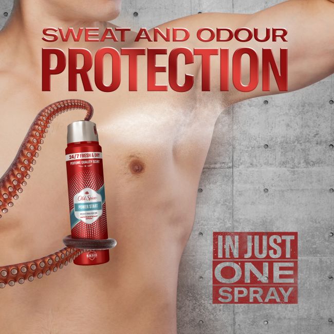 OLD SPICE POWER START purškiamasis dezodorantas, 150 ml