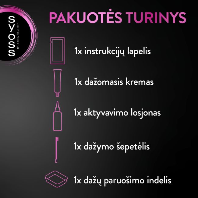 SYOSS COLOR antakių dažai tamsiai rudos spalvos, 10 ml