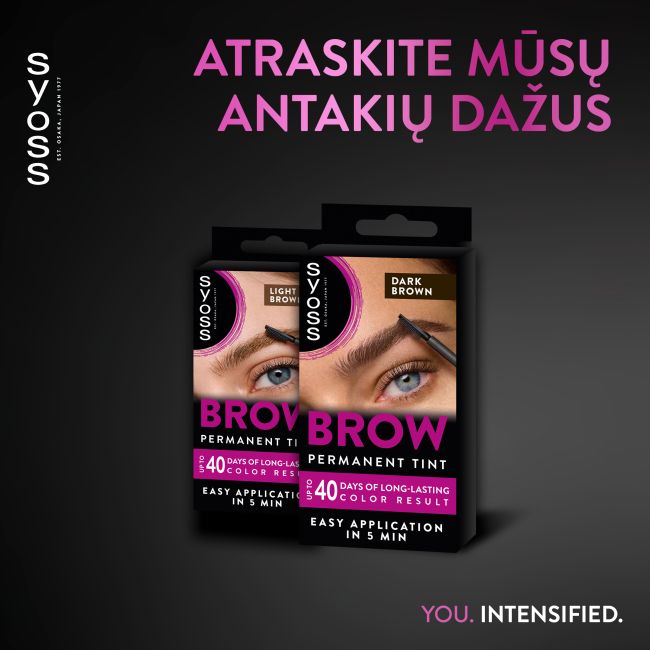SYOSS COLOR antakių dažai tamsiai rudos spalvos, 10 ml