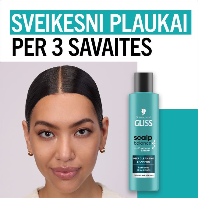 GLISS SCALP BALANCE GENTLE plaukų šampūnas, 200 ml