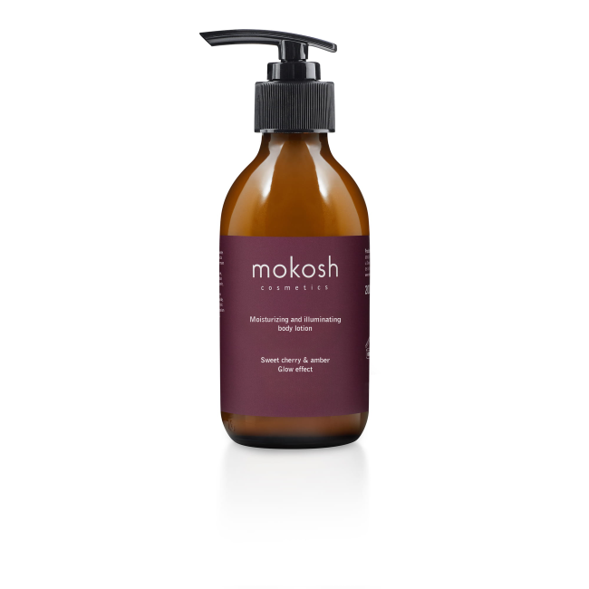 MOKOSH MOISTURIZING SWEET CHERRY & AMBER kūno losjonas, 200 ml