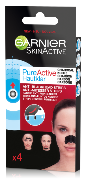 GARNIER SKIN NATURALS PURE ACTIVE inkštirų juostelės (4 vnt.)