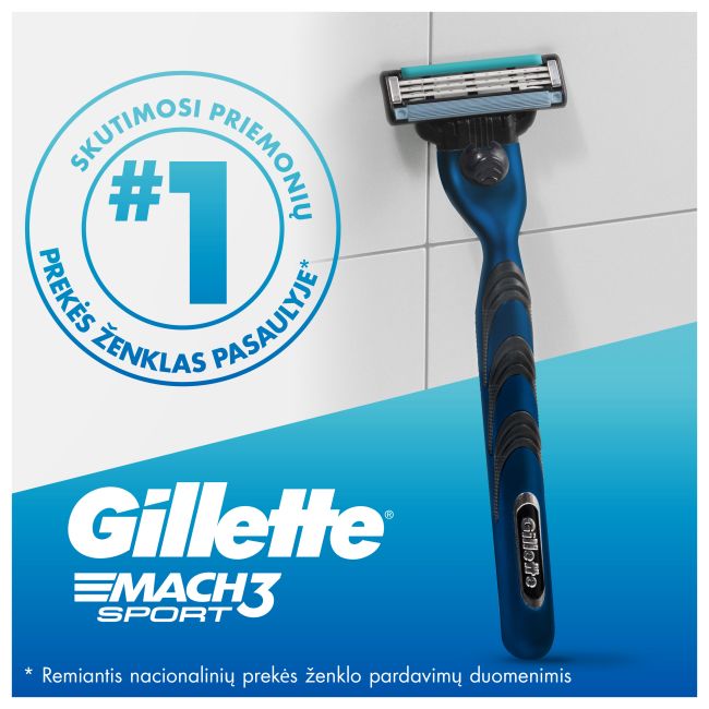 GILLETTE MACH3 SPORT vyrų skutimosi rinkinys