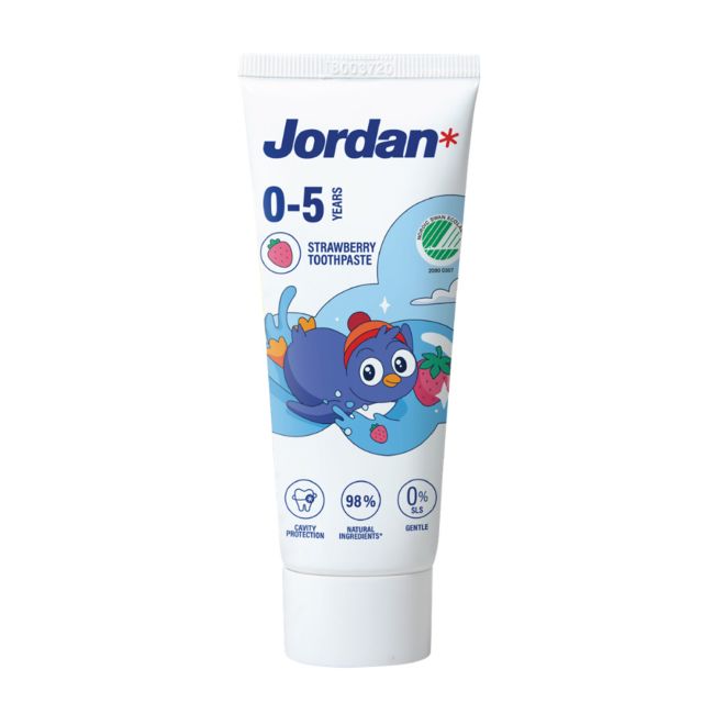 JORDAN 0 - 5 YEARS vaikų dantų pasta, 50 ml