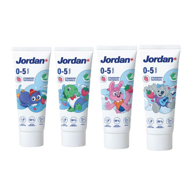 JORDAN 0 - 5 YEARS vaikų dantų pasta, 50 ml