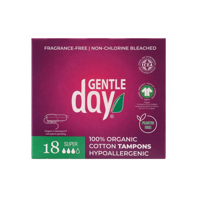 GENTLE DAY SUPER tamponai (18 vnt.)