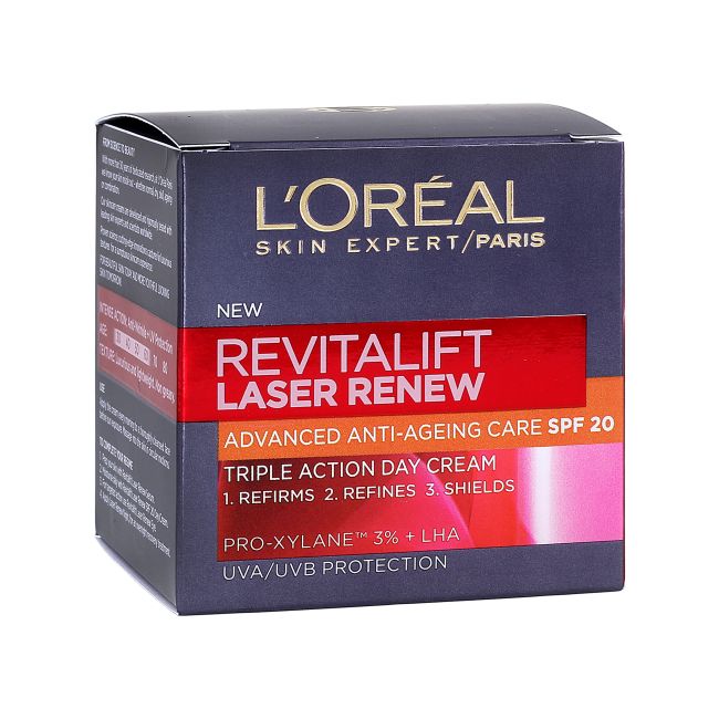 L'OREAL REVITALIFT LASER RENEW SPF 20 dieninis veido kremas, 50 ml