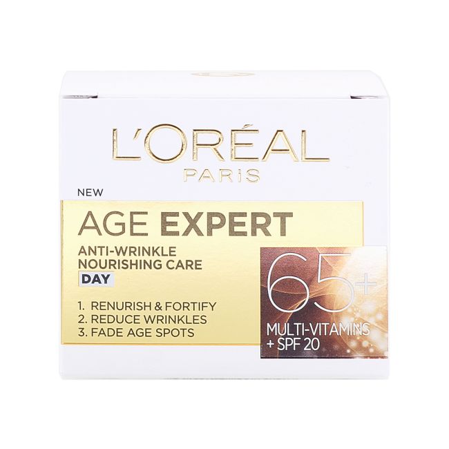 L'OREAL AGE EXPERT 65+ dieninis veido kremas, 50 ml