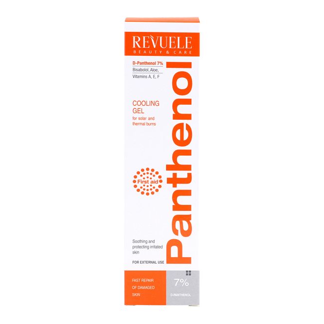 REVUELE PANTHENOL vėsinamoji želė po deginimosi, 75 ml