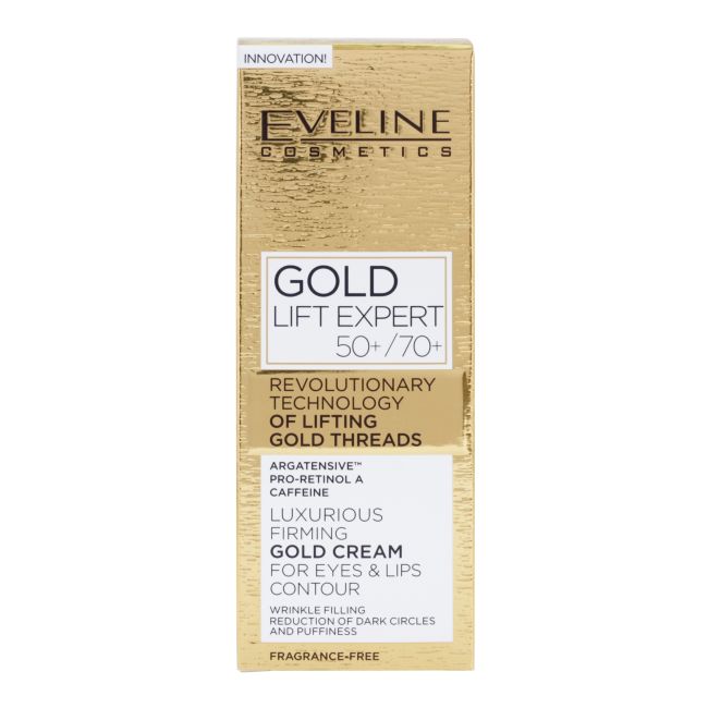 EVELINE GOLD LIFT EXPERT paakių kremas, 15 ml