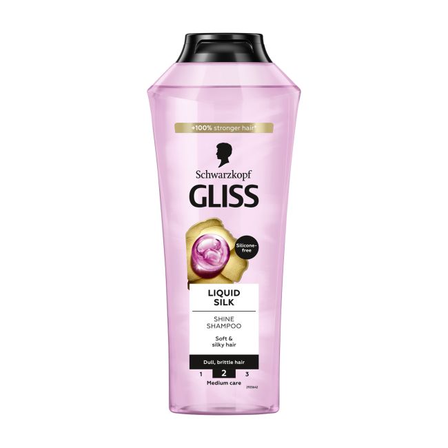 GLISS LIQUID SILK SHINE plaukų šampūnas, 400 ml