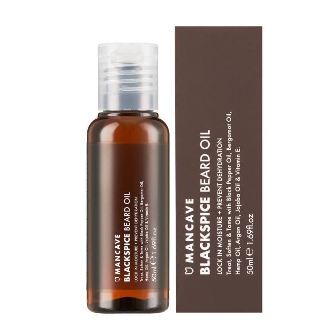 MAN CAVE BLACKSPICE barzdos aliejus, 50 ml