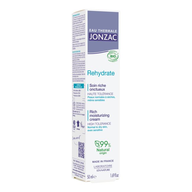 EAU THERMALE JONZAC REHYDRATE RICH MOISTURIZING veido kremas, 50 ml